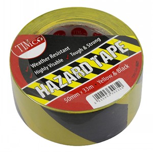 Floor Marking Hazard Tape Yellow / Black 50mm X 33m